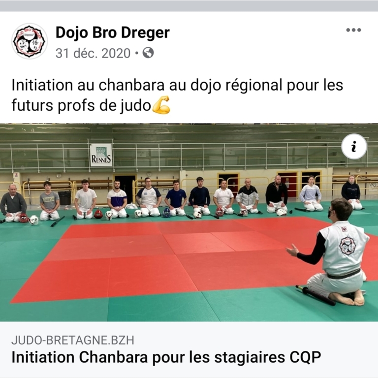 Inititiation chanbara pour les futurs enseignants de judo 